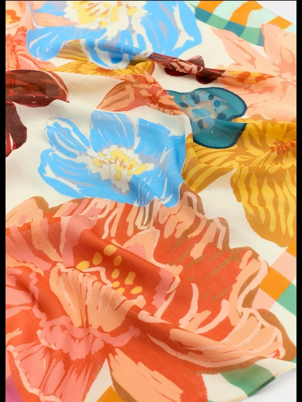 Zara modal silk scarf, 80x80 cm,